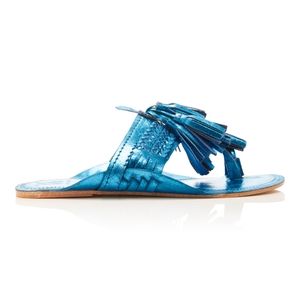 Figue metalic blue sandals